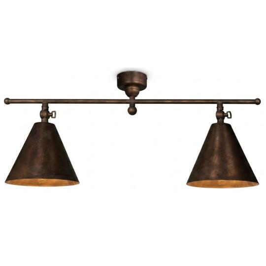antikolt rez mennyezeti lampa rusztikus mediterran vintage patinazott ebedlo alacsony belmagassag paraszthaz videki balaton nyaralo vilagitas.jpg